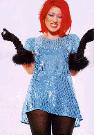 Miki (blue spangly dress)